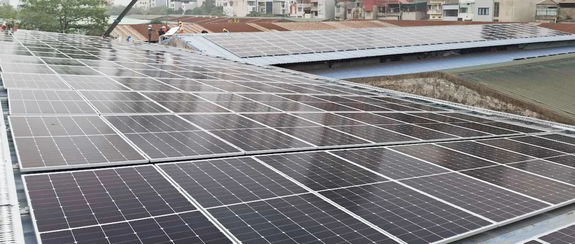 Tổng thầu EPC hệ thống điện mặt trời áp mái 515kWp, xí nghiệp dịch vụ cơ điện, Phan Trọng Tuệ, Thanh Trì, Hà Nội